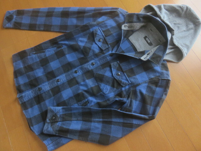 ☆【BURBERRY】★BLACK LABEL★フード付きネルシャツ★サイズ２