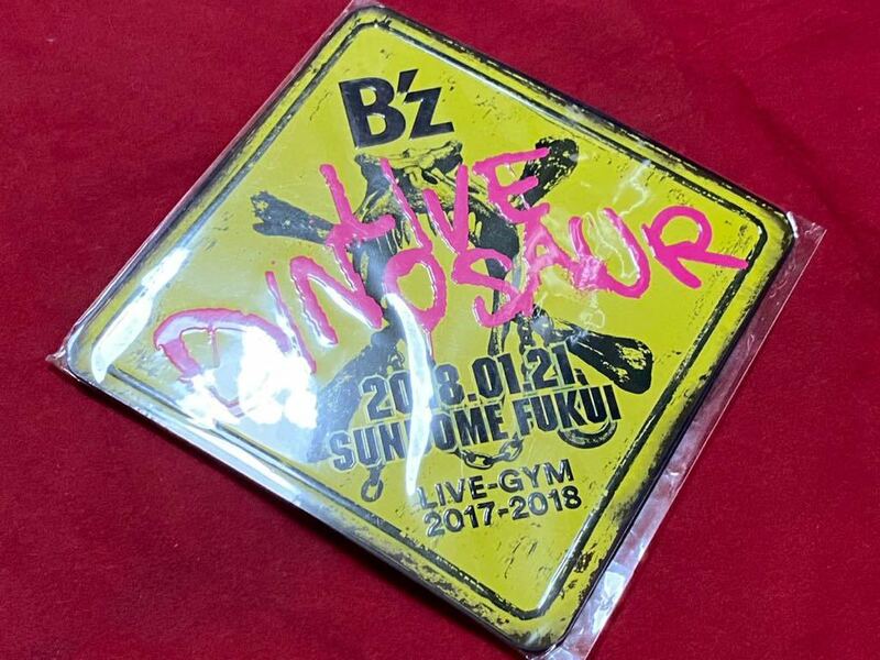 ☆ 新品未開封 超激レア B'z 会場限定 メモリアルプレート 1/21(日) サンドーム福井 LIVE DINOSAUR LIVE-GYM 2017-2018 ☆