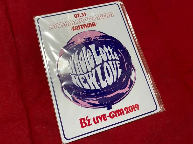 ☆ 新品未開封 超激レア B'z LIVE-GYM 2019 Whole Lotta New Love 埼玉スーパーアリーナ メモリアルプレート 7/31 ☆