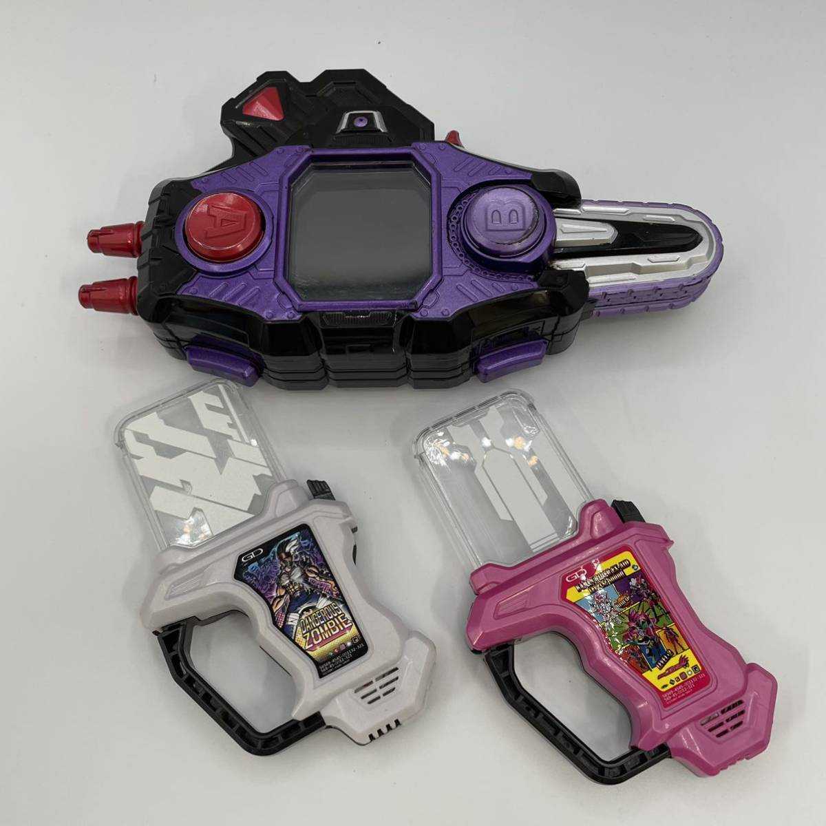 【３点まとめ】仮面ライダーエグゼイド/DXガシャコンバグヴァイザー本体のみ/ガシャット２個セット