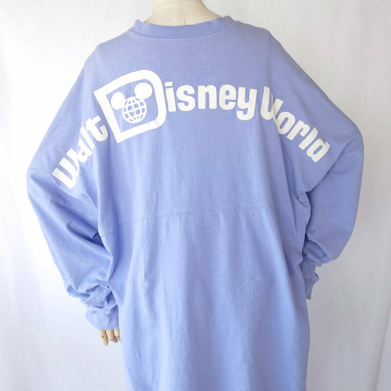 MV-iw/Lサイズ/Disney ディズニーワールド SPIRIT JERSEY スピリットジャージー 長袖 Tシャツ パステルパープル(薄紫)系 USED 古着