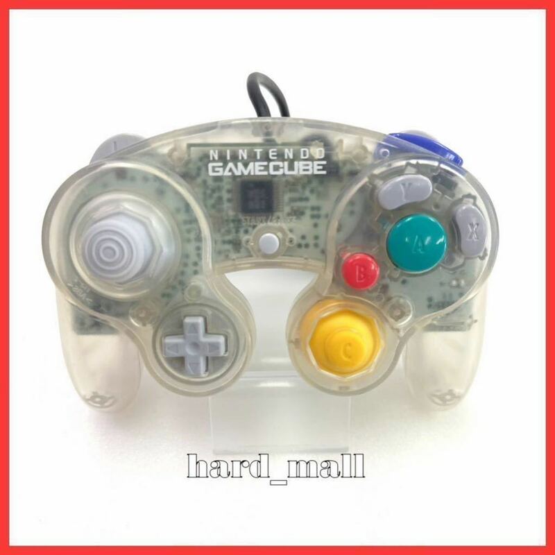 【美品】純正品 ニンテンドー ゲームキューブ コントローラー DOL-003 クリア スケルトン 透明 Nintendo GameCube Controller (GC-002)