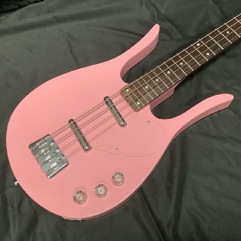 NO BRAND LONGHORN TYPE BASS / PINK (1) (ベース ピンク ショートスケール)【長岡店】