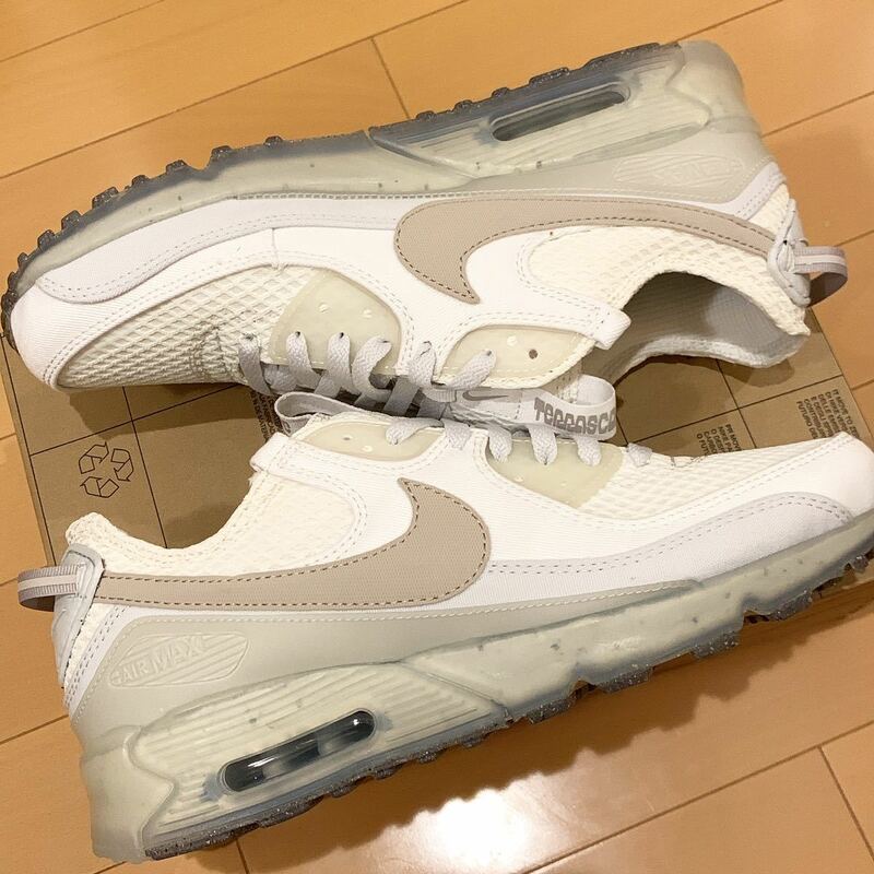 送料無料 NIKE AIRMAX TERRASCAPE 90 ナイキ エアマックス テラスケープ ナチュラル ホワイト 28 cm メンズ スニーカー シューズ