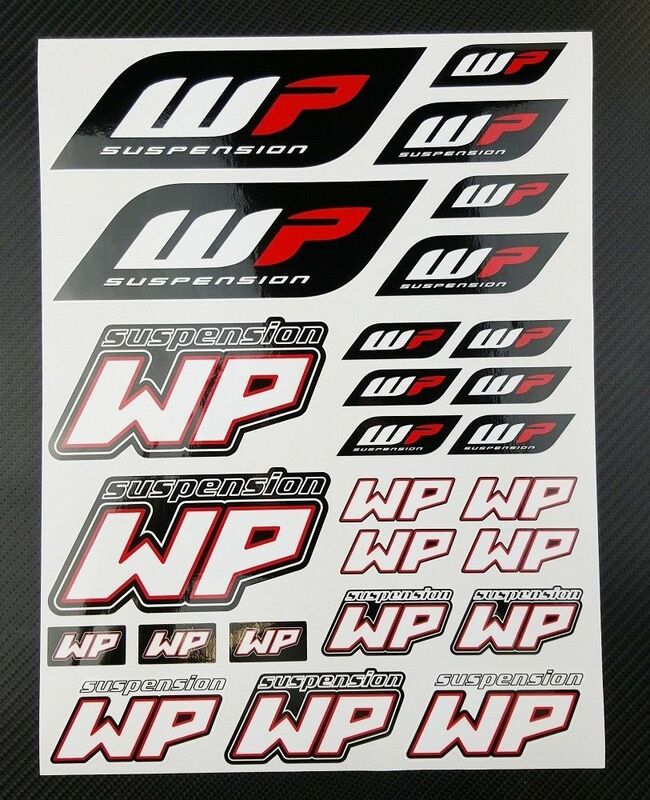 WP White Power shock sponsor ダブルピーサスペンション ホワイトパワー ステッカー シート