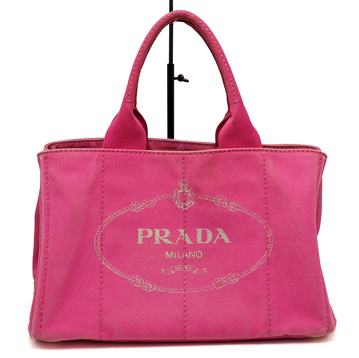 プラダ カナパ デニム トートバッグ BN1877 ピンク PRADA