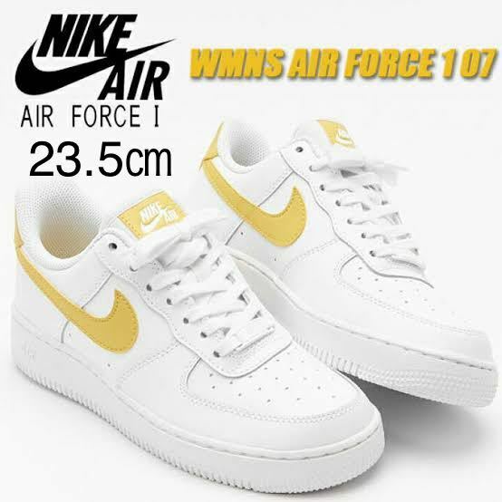 【送料無料】【新品】23.5㎝　NIKE WMNS AIR FORCE 1 ’07 ナイキ ウィメンズ エア フォース1 サターンゴールド