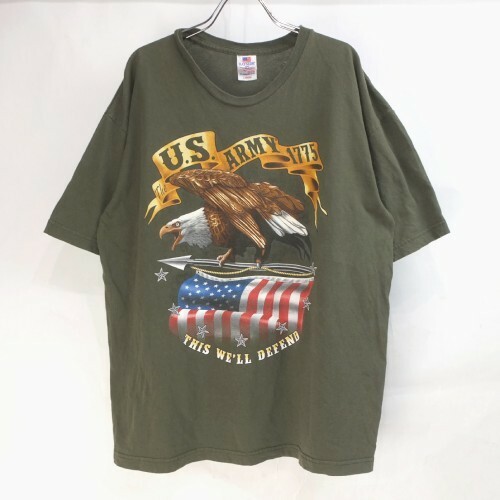 U.S.ARMY 1775 OD 　Tシャツ　古着 USA製【メール便可】 [9014291]