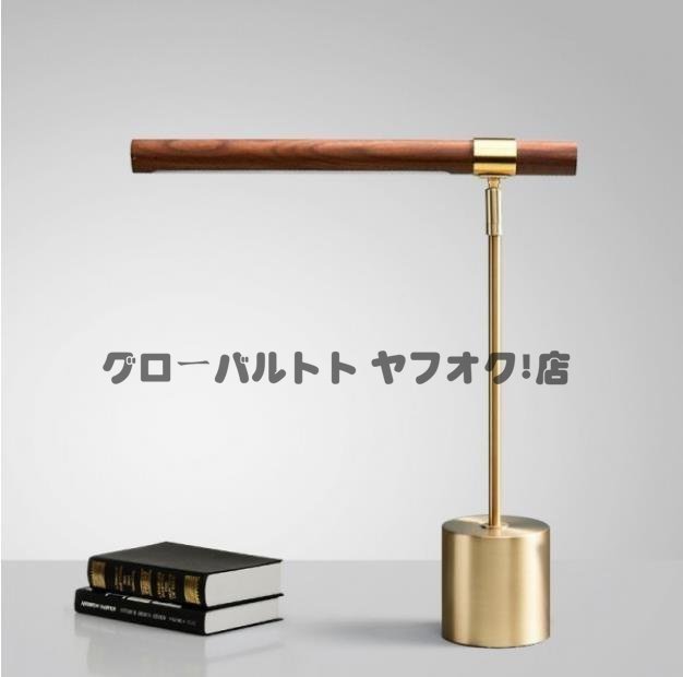 高級 デザイン　インテリア　ナイトスタンド　　ゴールド　ウッド　間接照明　テーブルライト　ランプ　 S442