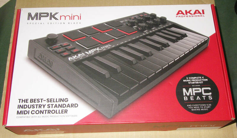 ★AKAI MPK MINI MK3 Akai Pro MIDI USB 黒★OK!!★
