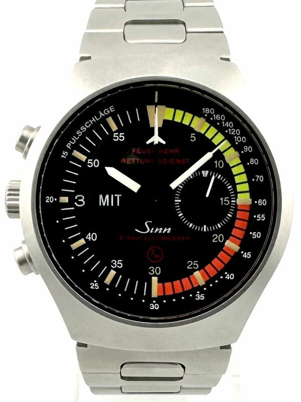 SINN 157.EZM4 クロノグラフ デイデイト レマニア5100 自動巻き時計 ジン レフト