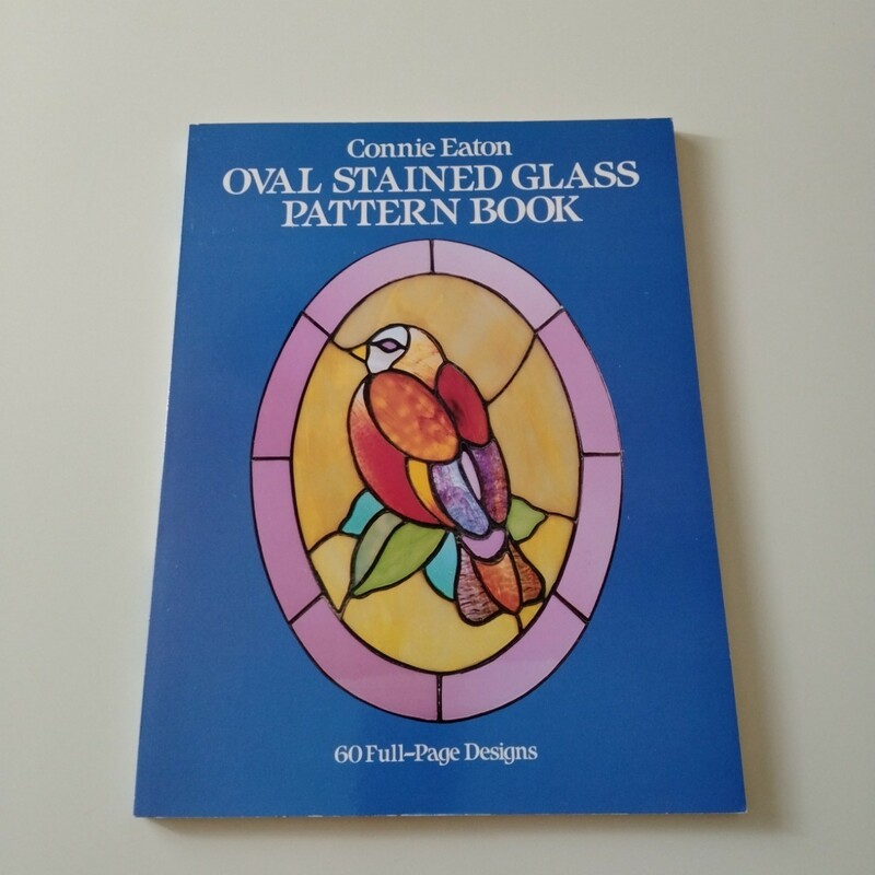 ステンドグラス パターンブック 型紙 図案 サンキャッチャー 洋書 OVAL Stained Glass Pattern Book Connie Eaton