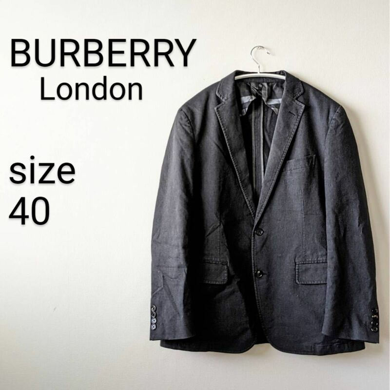 BURBERRY　バーバリー　ジャケット　ブラック　　フォーマル　ビジネス　40 ビジネスジャケット　テーラードジャケット