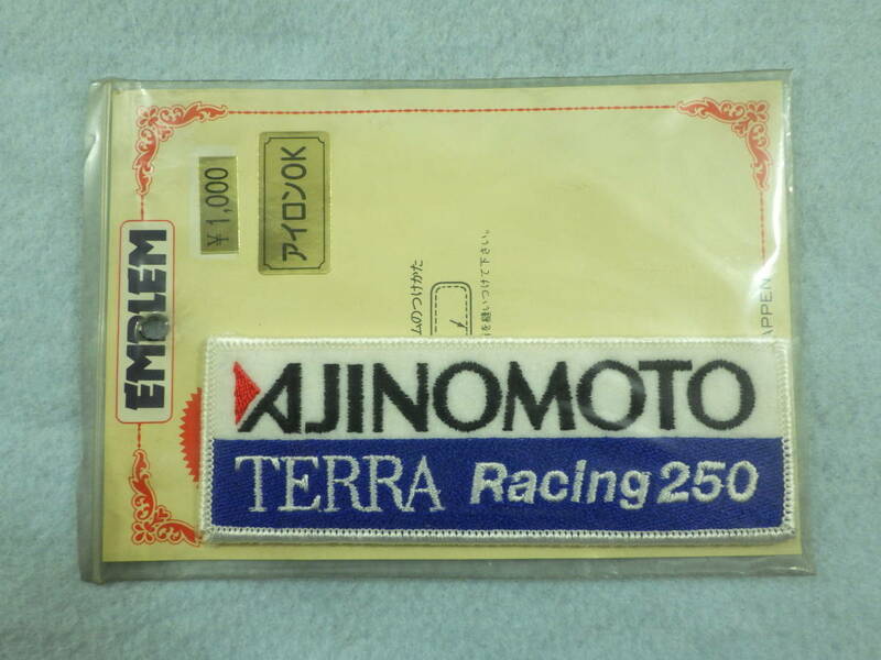 当時物 AJINOMOTO 味の素 TERRA RACING250 ワッペン HONDA ホンダ HRC NSR250