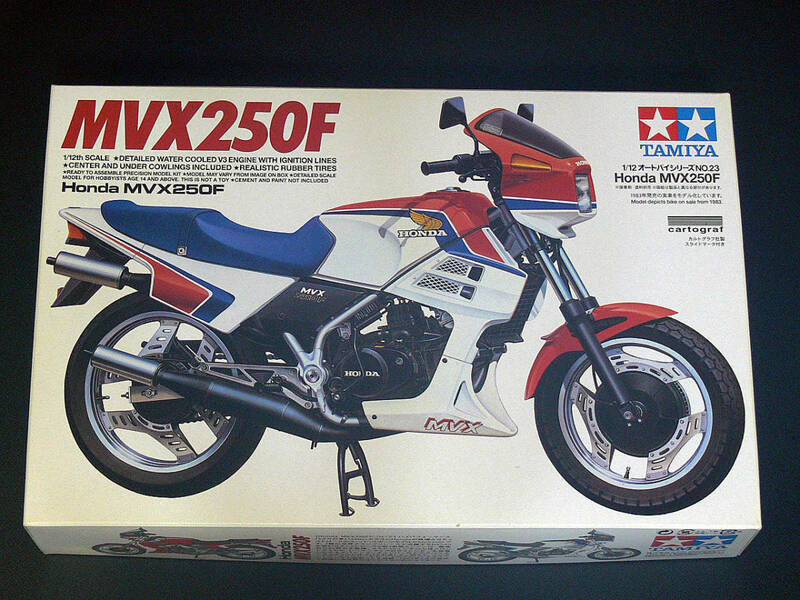 1/12 タミヤ オートオートバイシリーズ No.23 ホンダ MVX250F カルトグラフ製デカール