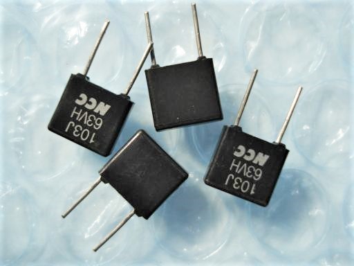 BT0006　松尾電機　ＮＣＣ　553型？　フィルムコンデンサ　0.01μF±5%　63V　未使用品ですが長期保存品　２個セット