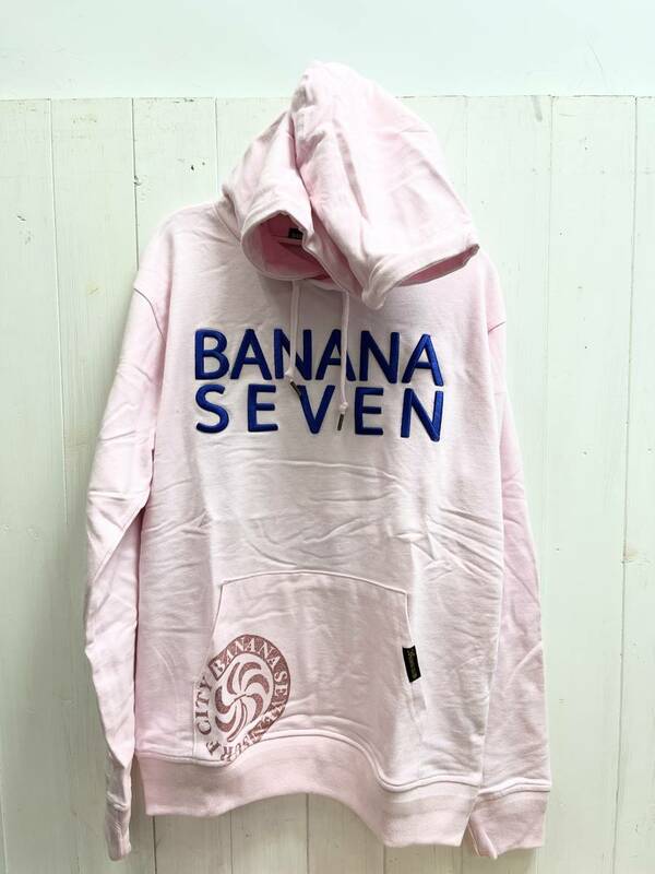 未使用タグ付き　BANANA SEVEN/ バナナセブン Mサイズ　メンズ　パーカー　ピンク　試着品