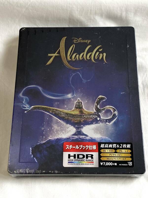 Disney★ディズニー　実写版　アラジン　Aladdin スチールブック仕様　数量限定版　4K UHD ブルーレイ　未開封