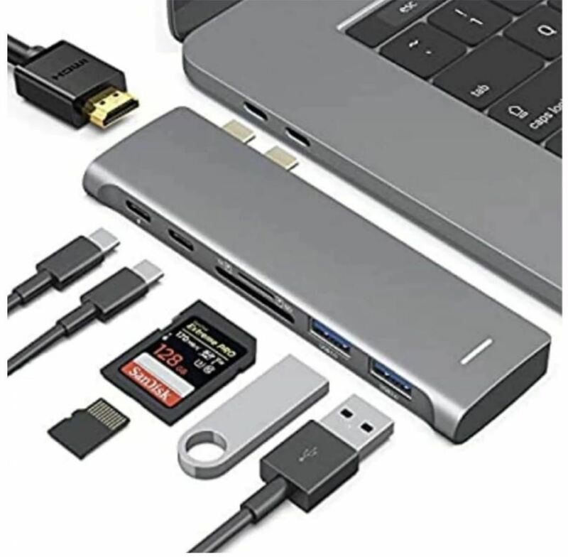 USB-C (TB3) HUB 7in1-MacBook Pro /air/13/15