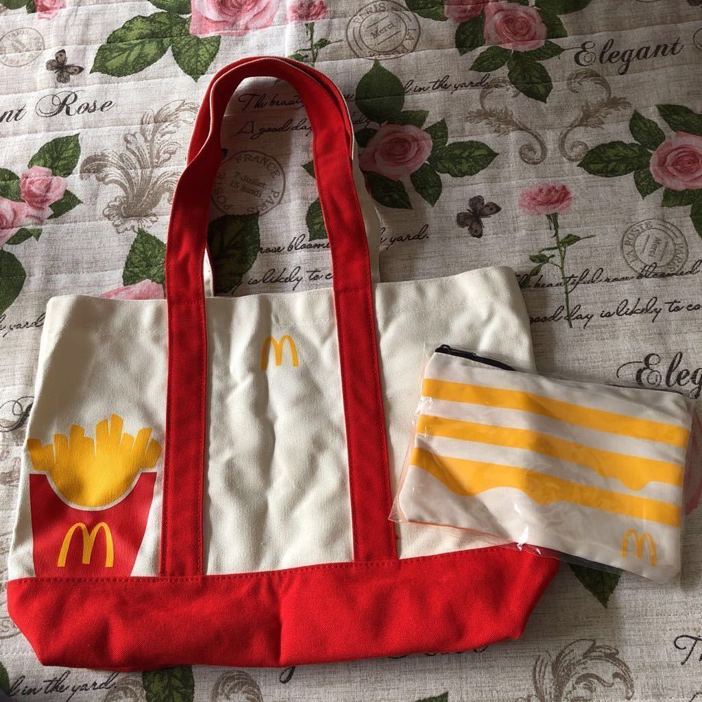 未使用品　2021 マクドナルド　福袋　コールマン　トートバッグ　スクエアポーチ　2点セット