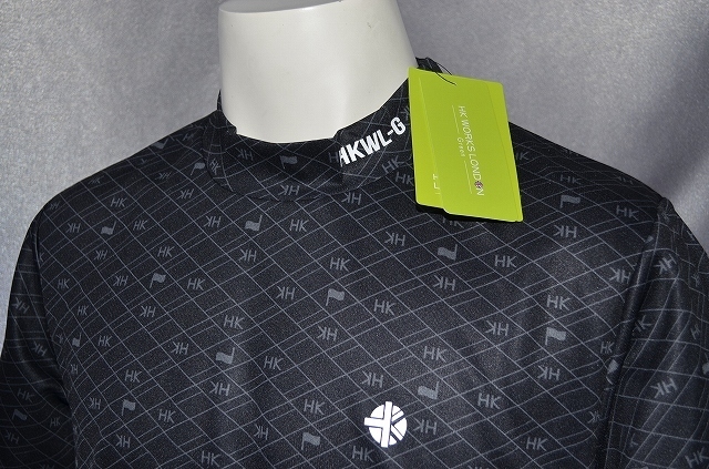 新品 Mサイズ コシノ ヒロコ　HK WORKS LONDON GOLF 半袖 吸水速乾 デザイン・モック シャツ