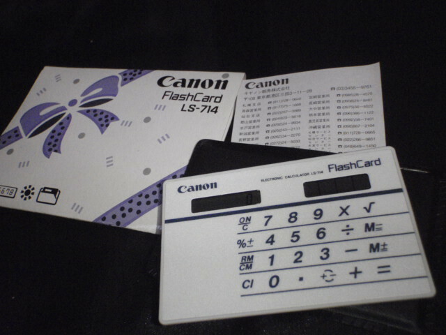 90年代 未使用品 CANON キャノン カード電卓 2