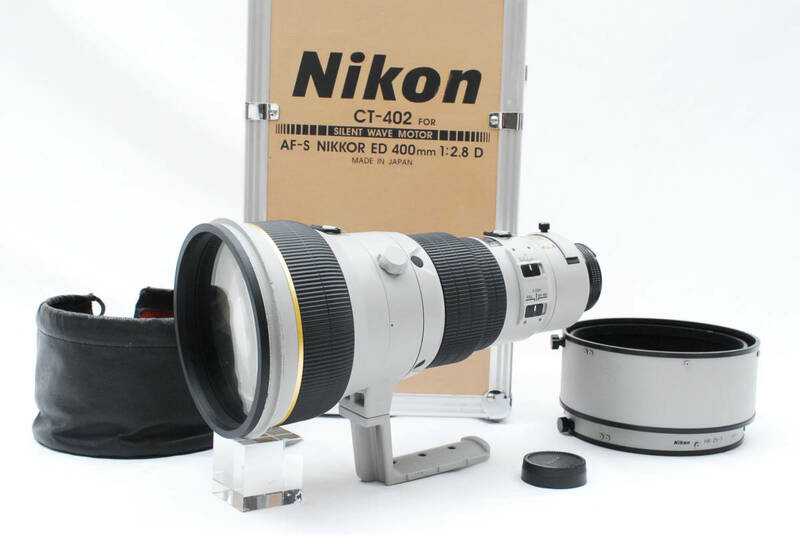 ★☆【希少】 Nikon AF-S Nikkor ED 400mm F2.8 D IF ニコン ライトグレー ハードケース付き #3683☆★