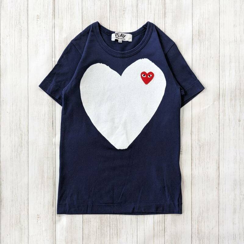 PLAY COMME des GARCONS/プレイコムデギャルソン/PLAY SOLID HEART LOGO TEE/半袖Tシャツ/ビッグハートプリント/レッドハート