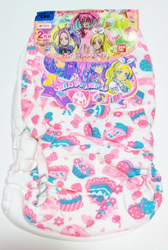 ☆新品☆スイートプリキュア☆2枚組ショーツ☆130☆⑥