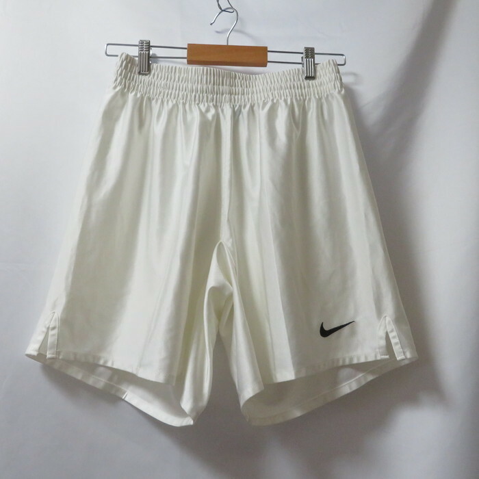 古着 メンズL NIKE/ナイキ サッカー フットサル ゲームパンツ プラクティスパンツ 練習着 ホワイト 194363