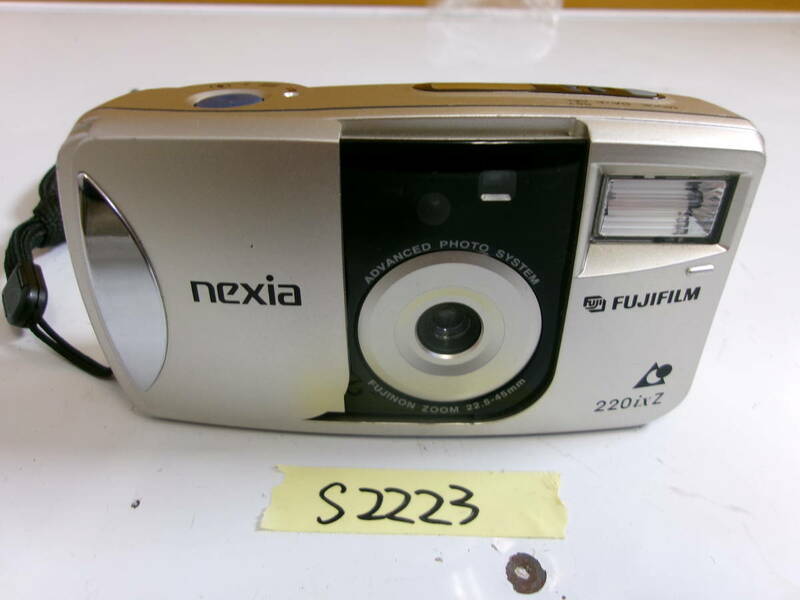 (S-2223)FUJIFILM コンパクトカメラ NEXIA 220ixZ 簡易動作確認済み ※シャッター、フラッシュok 現状品