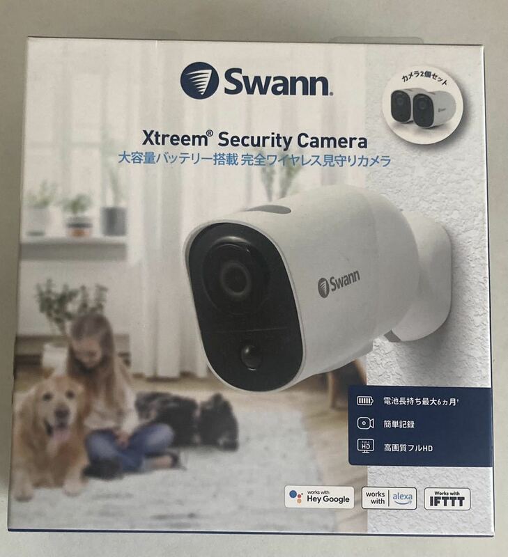 新品 Swann 防犯カメラ Xtreem Security Camera カメラ２個セット ワイヤレス