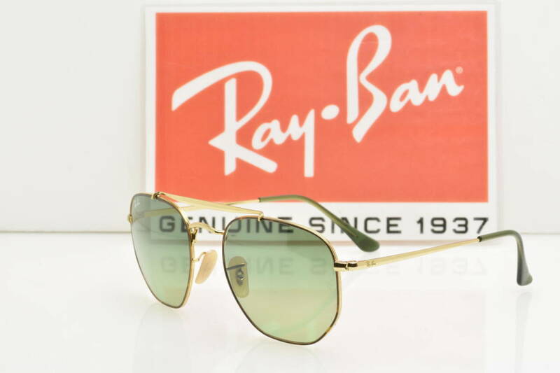 ★新品・正規輸入品！Ray-Ban レイバン RB3648 91034M MARSHAL マーシャル トップブラウンゴールド グリーングラディエント★