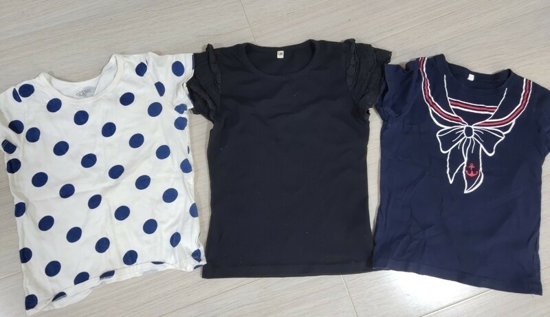 半袖Tシャツ　西松屋　3枚セット　女の子　ガールズ　サイズ120