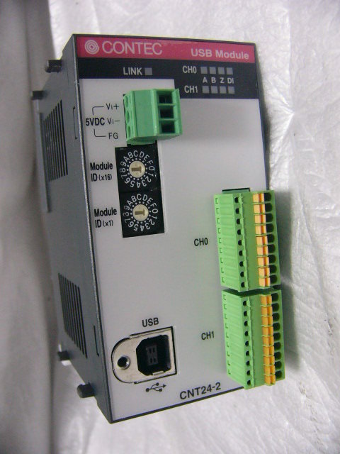 ★動作保証美品★ CONTEC CNT24-2(USB)GY USB対応 絶縁型カウンター装置