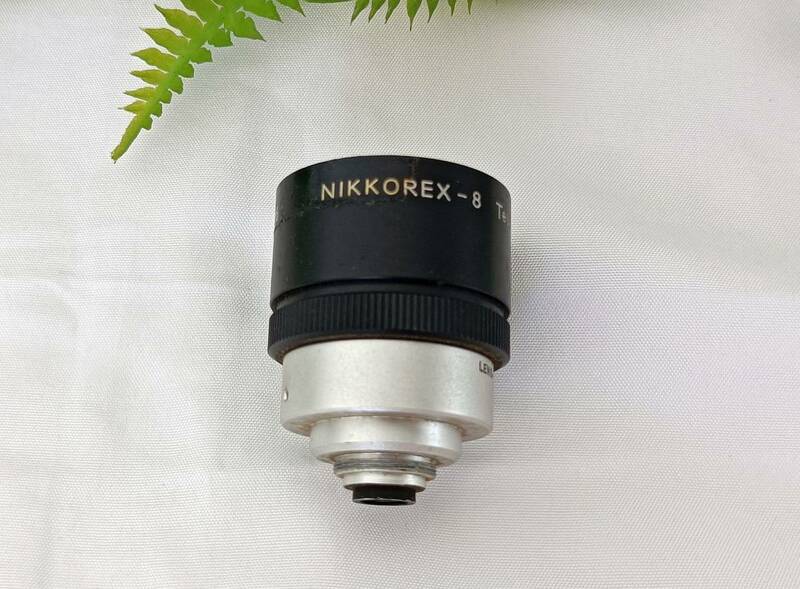 レトロ 昭和37年頃 日本光学工業 NIPPON KOGAKUK.K. 8ミリカメラ 望遠コンバージョンレンズ NIKKOREX-8 ニコレックス TELE2× 取説 共箱