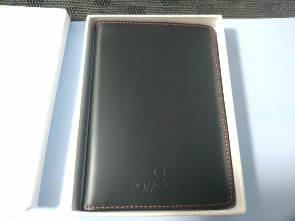 OMEGA パスポートケース 未使用品 オメガ ノベルティ 箱付き レア 非売品 黒 送料無料