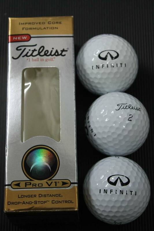 インフィニティ INFINITI タイトリスト TITLEIST ゴルフボール PRO V1 3個 1スリーブ NO2 アメリカンパッケージ 北米INFINITIコラボ 新品