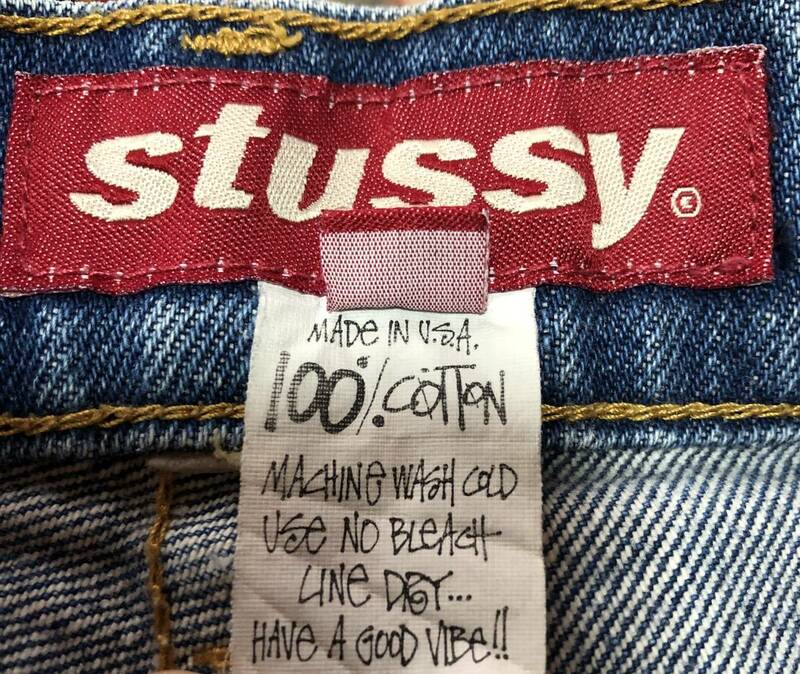 アメリカ製　80年代　オールドステューシー　old stussy　80s　デニムショーツ　1980年代　カットオフ　メイドインUSA　80’sヴィンテージ