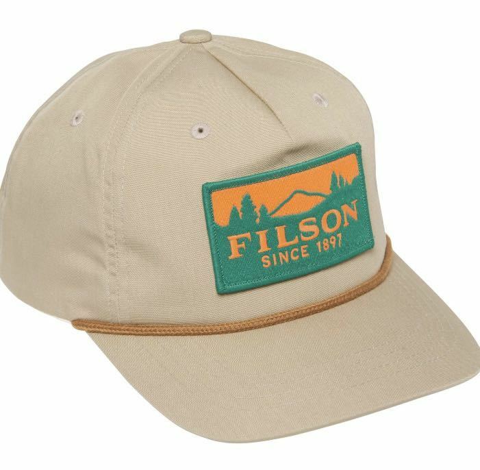 フィルソン ROPE TRUCKER CAP ロープ トラッカー キャップ 帽子 Filson フリーサイズ hat 絶版 5パネル 新品 カーキ ベイジュ　