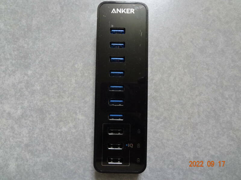 Anker USBハブ 7ポート＋PowerIQ 3ポート A7515 アンカー USB3.0ハブ