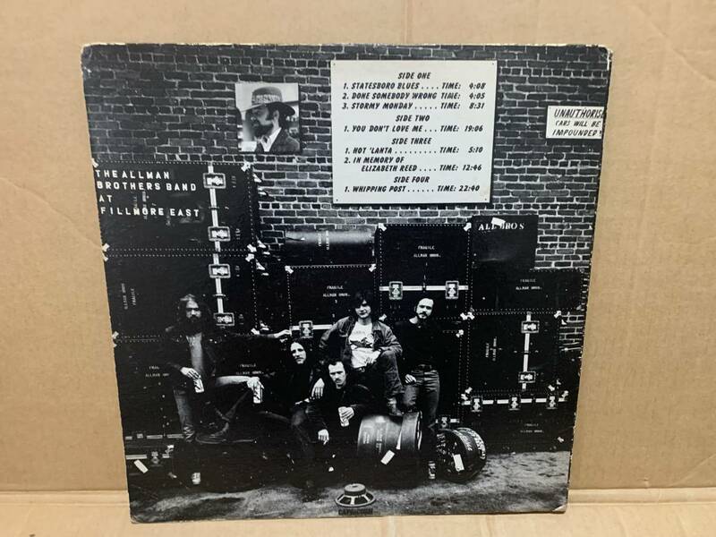 US原盤オリジナル2LP The Allman Brothers Band At Fillmore East SD 2-802 