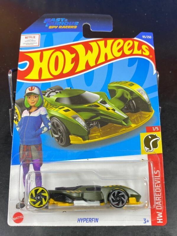 ホットウィール HOTWHEELS HYPERFIN FAST&FURIOUS SPY RACERS ワイルドスピード スパイレーサー 緑