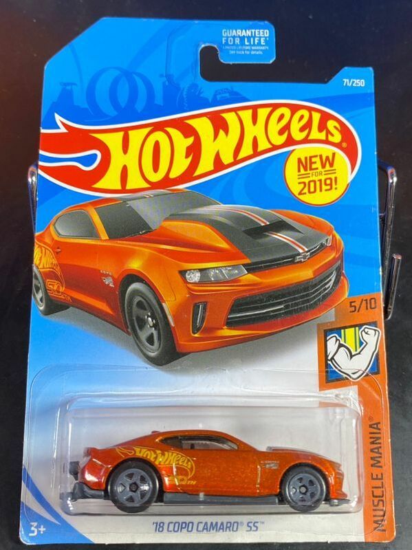 ホットウィール HOTWHEELS 18 COPO CAMARO SS コポ カマロ オレンジ USカード