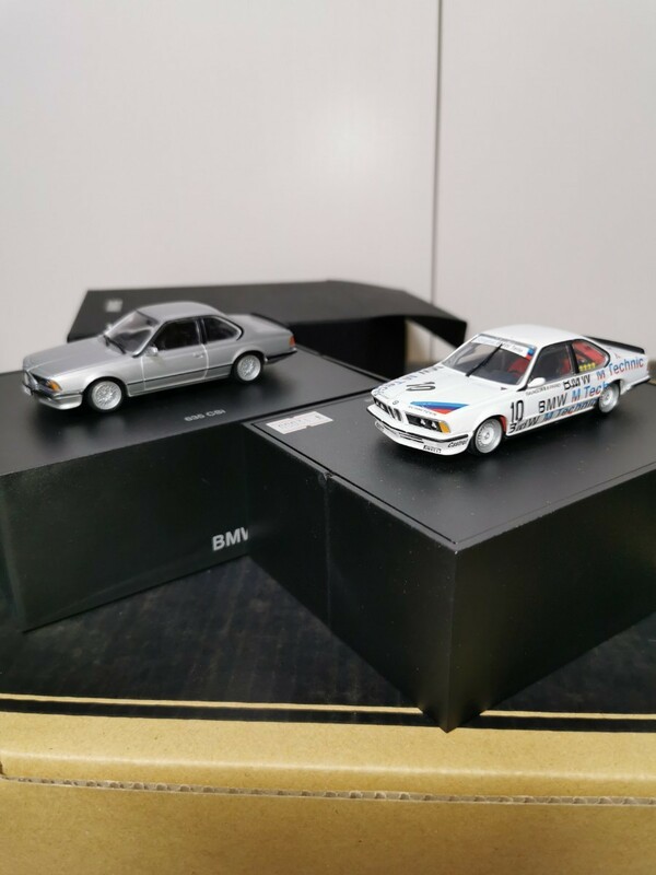 BMW 6シリーズ　635csi 635csi Gr.A ディーラーモデル　ミニチャンプス 1/43 訳あり品　2台セット　絶版品