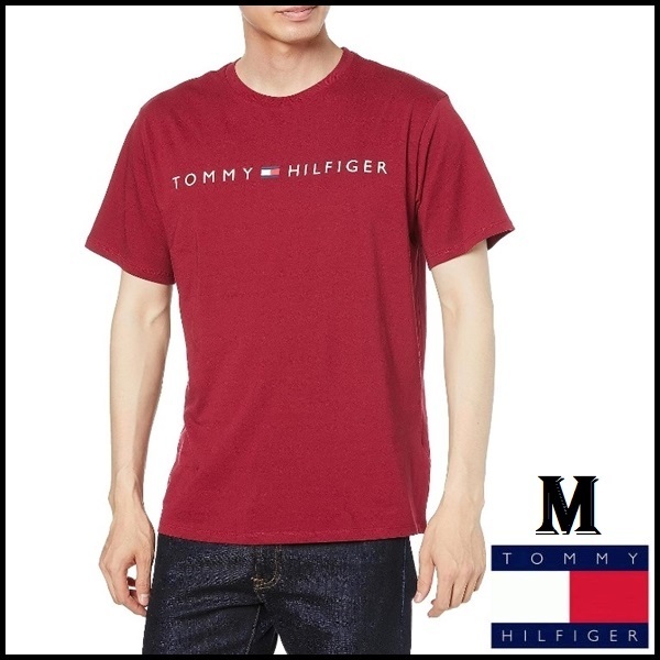 王道のロゴ　TOMMY HILFIGERのTシャツ　レッド Mサイズ #ngTOMMY