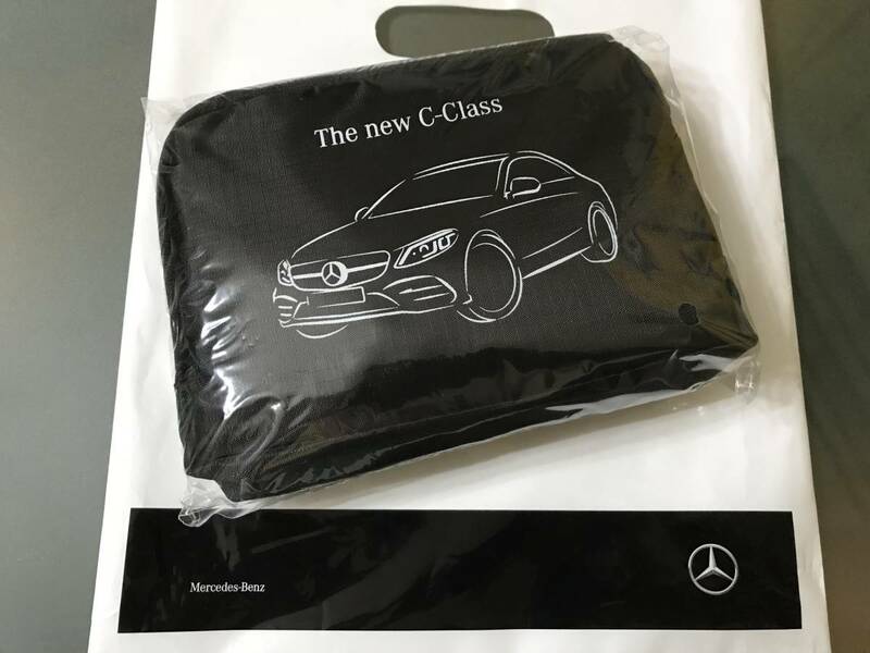 【1814.MercedesBenzメルセデスベンツThe new C-Class 新型Ｃクラス 折りたたみバッグ BAG】