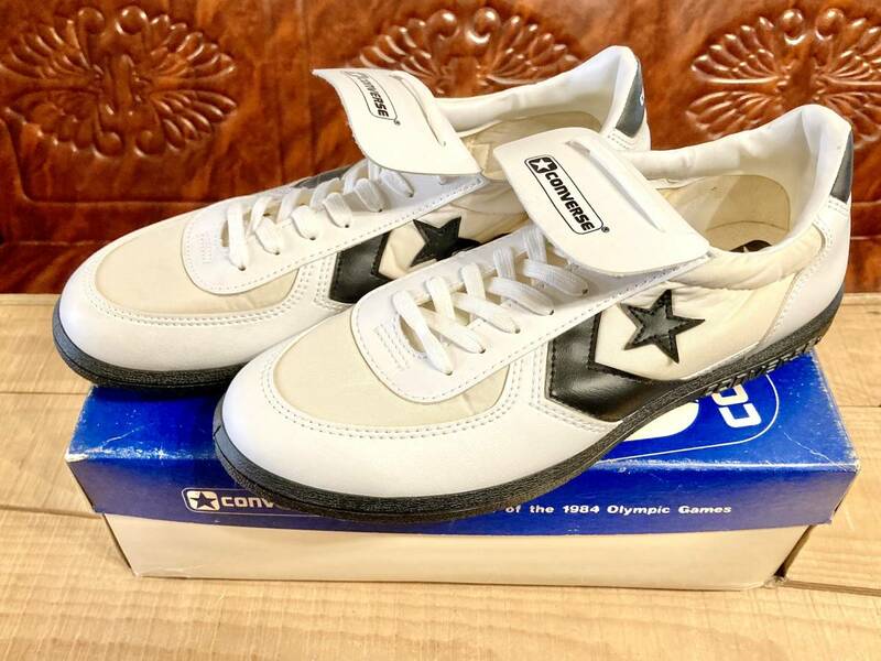 ★☆80s!USA!希少レア!!コンバース SPECIAL TEAM 白/黒 10 28.5cm converse スペシャルチーム スパイク デッド ビンテージ 238☆★