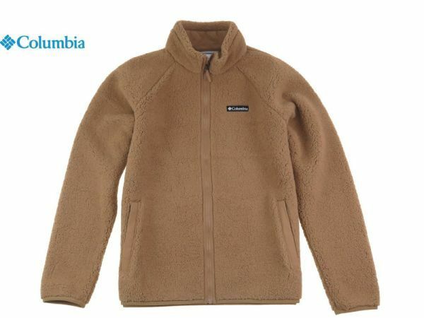 新品 Columbia コロンビア Mens 肉厚 ヘビーウェイト フリース ジャケット khaki 006 /USサイズ L