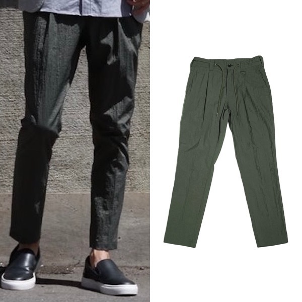 20SS限定 一度着3.1万 ジュンハシモト EASY TUCK PANTS NAGOYA LIMITED　イージー タック パンツ　junhashimoto　　　AKM wjk 1piu1uguale3